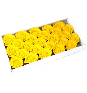 Flor de manualidades deco grande - amarillo