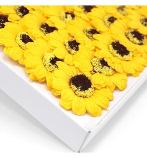 Flor de girasol manualidades deco mediana - amarillo