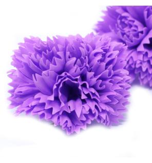 Flor de Jabón Manualidades - claveles - Violeta