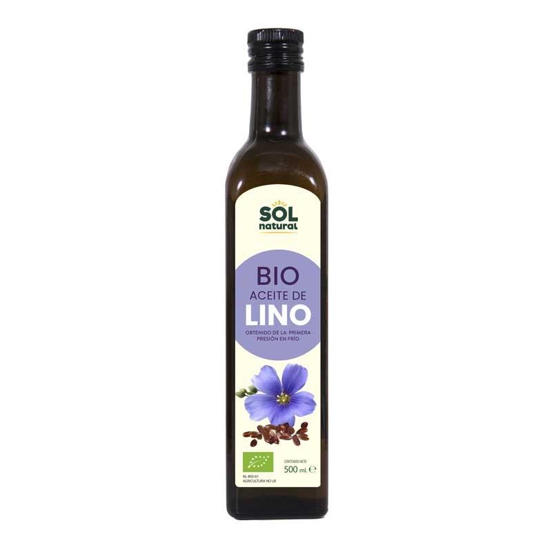 Aceite de lino bio 500ml Sol Natural