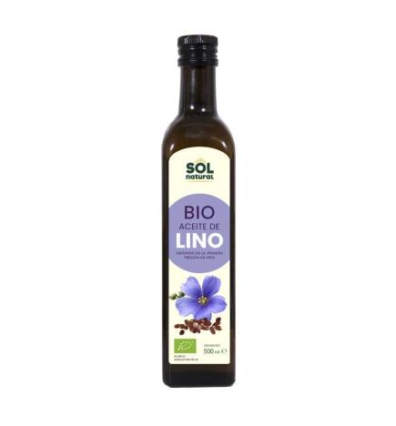 Aceite de lino bio 500ml Sol Natural