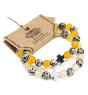 2 Pulseras con Piedras Preciosas - Protección