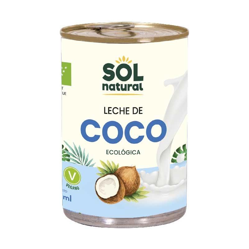 Leche de coco para cocinar lata Bio 400ml Sol Natural