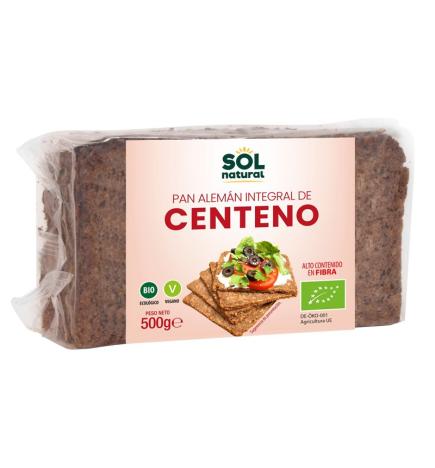 Pan aleman centeno integral bio 500g Sol natural