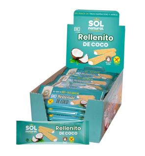 Rellenito de coco bio sin gluten 24x25g Sol Natural