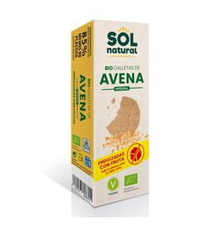 Galletas de avena endulzadas con frutas bio 175g Sol natural