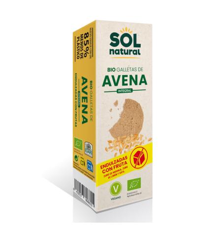 Galletas de avena endulzadas con frutas bio 175g Sol natural