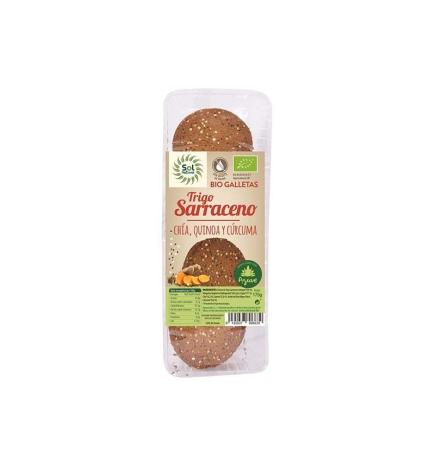 Galletas sarraceno chia quinoa curcuma 175g Sol Natural