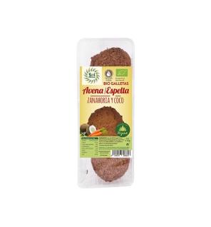 Galletas de espelta-avena zanahoria coco 175 g Sol Natural