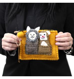 Bolsa con Marionetas de Dedo - Oso y Oveja